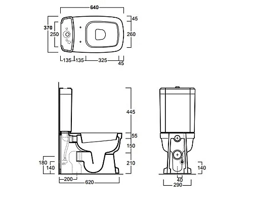 Заказать Бачок для унитаза Simas Evolution EVO09bi в магазине сантехники Santeh-Crystal.ru