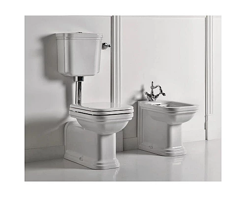 Приобрести Сливная труба для низкого бачка хром Kerasan 757190 в магазине сантехники Santeh-Crystal.ru