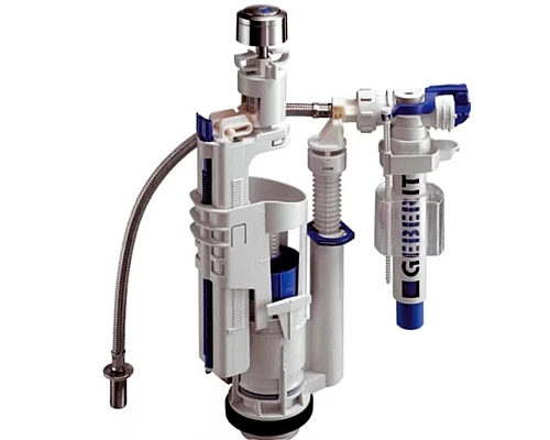 Заказать Комплект механизма слива с задним подводом воды Geberi VA125cr для бачка Globo в магазине сантехники Santeh-Crystal.ru