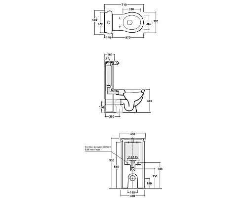 Купить Бачок для унитаза Globo Relais PA137.BI+FI019 в магазине сантехники Santeh-Crystal.ru