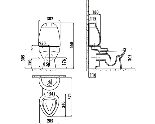 Приобрести Бачок Creavit Cocuk CK400-00CB00E-0000 в магазине сантехники Santeh-Crystal.ru