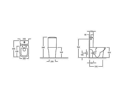 Приобрести Бачок для унитаза Jacob Delafon Vox ETM212-00 в магазине сантехники Santeh-Crystal.ru