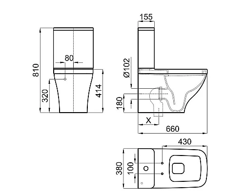 Приобрести Бачок для унитаза Noken NK Concept N398840035 в магазине сантехники Santeh-Crystal.ru