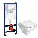 Комплект подвесной унитаз Vitra S20 5507B003-0101 + 77-003-009 + система инсталляции Grohe 38772001