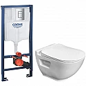 Комплект подвесной унитаз Bien Harmony HRKA052N2VP0W3000 + система инсталляции Grohe 38772001