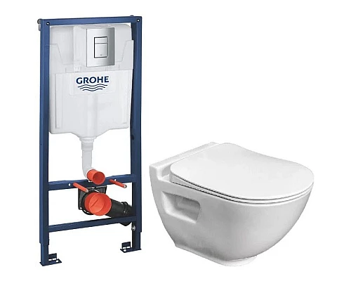 Приобрести Комплект подвесной унитаз Bien Harmony HRKA052N2VP0W3000 + система инсталляции Grohe 38772001 в магазине сантехники Santeh-Crystal.ru