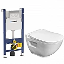 Комплект подвесной унитаз Bien Harmony HRKA052N2VP0W3000 + система инсталляции Geberit 458.124.21.1