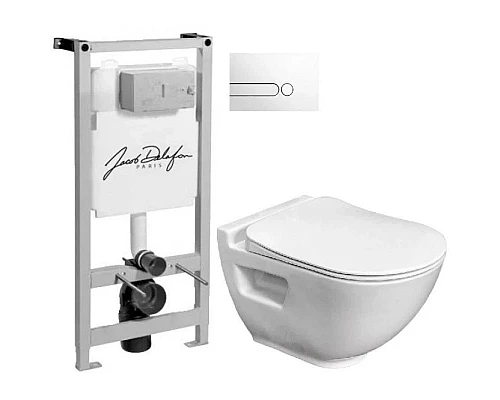 Заказать Комплект подвесной унитаз Bien Harmony HRKA052N2VP0W3000 + система инсталляции Jacob Delafon E5504-NF + E4326-00 в магазине сантехники Santeh-Crystal.ru