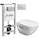 Заказать Комплект подвесной унитаз Bien Harmony HRKA052N2VP0W3000 + система инсталляции Jacob Delafon E5504-NF + E4326-CP в магазине сантехники Santeh-Crystal.ru