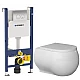 Купить Комплект подвесной унитаз Bien Flash FLKA052N1VP0W3000 + система инсталляции Geberit 458.124.21.1 в магазине сантехники Santeh-Crystal.ru