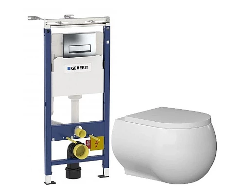 Купить Комплект подвесной унитаз Bien Flash FLKA052N1VP0W3000 + система инсталляции Geberit 458.125.21.1 в магазине сантехники Santeh-Crystal.ru