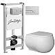 Приобрести Комплект подвесной унитаз Bien Flash FLKA052N1VP0W3000 + система инсталляции Jacob Delafon E5504-NF + E4326-CP в магазине сантехники Santeh-Crystal.ru