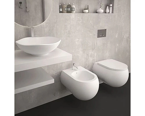 Приобрести Комплект подвесной унитаз Bien Flash FLKA052N1VP0W3000 + система инсталляции Jacob Delafon E5504-NF + E4326-CP в магазине сантехники Santeh-Crystal.ru