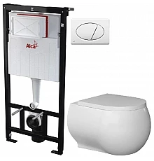 Комплект подвесной унитаз Bien Flash FLKA052N1VP0W3000 + система инсталляции AlcaPlast AM101/11203:1RUSSETM70