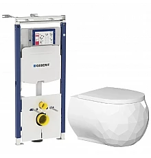 Комплект подвесной унитаз Bien Pent PNKA052N1VP0W3000 + система инсталляции Geberit 111.362.00.5
