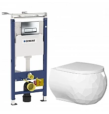 Комплект подвесной унитаз Bien Pent PNKA052N1VP0W3000 + система инсталляции Geberit 458.125.21.1