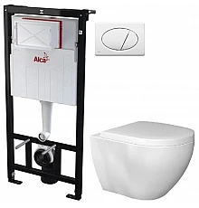 Комплект подвесной унитаз Bien Dune DNKA052N1VP0W3000 + система инсталляции AlcaPlast AM101/11203:1RUSSETM70