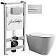 Заказать Комплект подвесной унитаз Bien Mineral MNKA052N1VP0W3000 + система инсталляции Jacob Delafon E5504-NF + E4326-CP в магазине сантехники Santeh-Crystal.ru