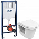 Комплект подвесной унитаз Toto CF CW132Y#NW1 + VC130 + система инсталляции Grohe 38772001 Комплект подвесной унитаз Toto CF CW132Y#NW1 + VC130 + система инсталляции Grohe 38772001