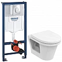 Комплект подвесной унитаз Toto CF CW132Y#NW1 + VC130 + система инсталляции Grohe 38721001 Комплект подвесной унитаз Toto CF CW132Y#NW1 + VC130 + система инсталляции Grohe 38721001