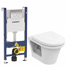 Комплект подвесной унитаз Toto CF CW132Y#NW1 + VC130 + система инсталляции Geberit 458.124.21.1