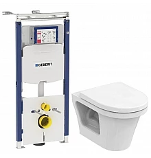 Комплект подвесной унитаз Toto CF CW132Y#NW1 + VC130 + система инсталляции Geberit 111.362.00.5
