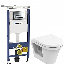 Комплект подвесной унитаз Toto CF CW132Y#NW1 + VC130 + система инсталляции Geberit 458.125.21.1
