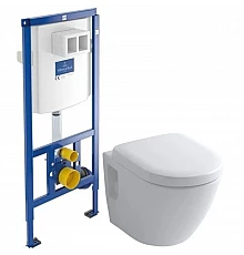 Комплект подвесной унитаз Toto NC CW762Y + VC100N + система инсталляции Villeroy & Boch 92246100