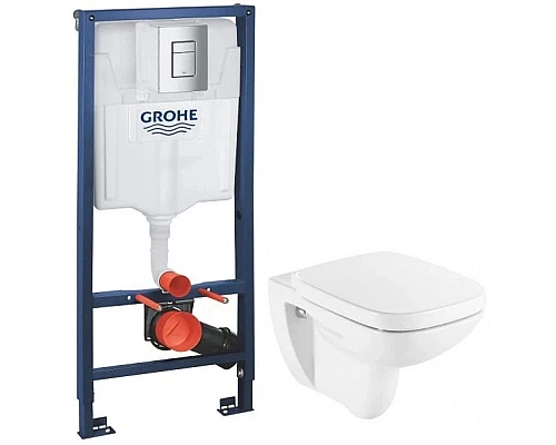 Заказать Комплект подвесной унитаз Roca Debba 346997000 + ZRU9302826 + система инсталляции Grohe 38772001 в магазине сантехники Santeh-Crystal.ru