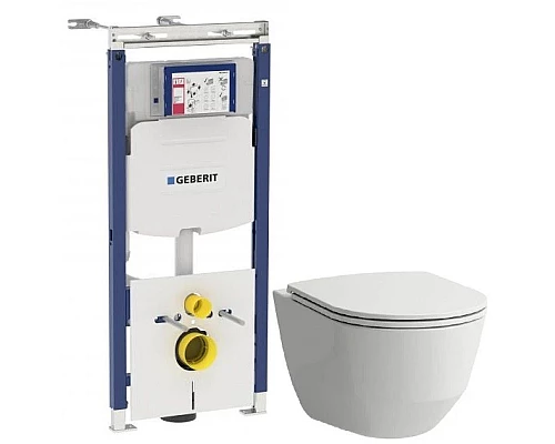 Купить Комплект подвесной унитаз Laufen Pro 8.2096.6.000.000.1 + 8.9896.6.000.000.1 + система инсталляции Geberit 111.362.00.5 в магазине сантехники Santeh-Crystal.ru