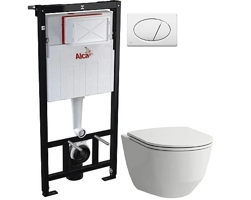 Заказать Комплект подвесной унитаз Laufen Pro 8.2096.6.000.000.1 + 8.9896.6.000.000.1 + система инсталляции AlcaPlast AM101/11203:1RUSSETM70 в магазине сантехники Santeh-Crystal.ru