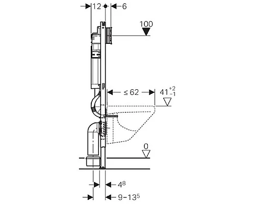 Приобрести Комплект подвесной унитаз Cersanit City MZ-CITY-COn-S-DL + система инсталляции Geberit 111.362.00.5 в магазине сантехники Santeh-Crystal.ru