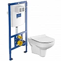 Комплект подвесной унитаз Cersanit City MZ-CITY-COn-S-DL + система инсталляции Villeroy & Boch 92246100