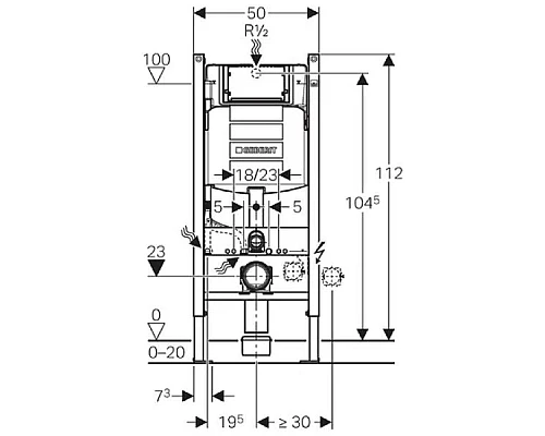 Заказать Комплект подвесной унитаз Laufen Pro 8.2095.0.000.000.1 + 8.9896.6.000.000.1 + система инсталляции Geberit 111.362.00.5 в магазине сантехники Santeh-Crystal.ru