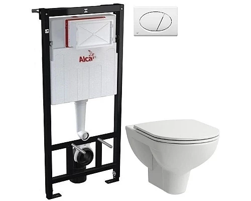 Заказать Комплект подвесной унитаз Laufen Pro 8.2095.0.000.000.1 + 8.9896.6.000.000.1 + система инсталляции AlcaPlast AM101/11203:1RUSSETM70 в магазине сантехники Santeh-Crystal.ru