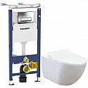 Комплект подвесной унитаз Creavit Free FE322-11CB00E-0000 + KC0903.02.0000E + система инсталляции Geberit 458.125.21.1