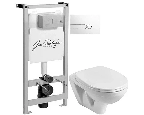 Заказать Комплект подвесной унитаз Santek Бореаль 1.WH30.1.977 + система инсталляции Jacob Delafon E5504-NF + E4326-00 в магазине сантехники Santeh-Crystal.ru