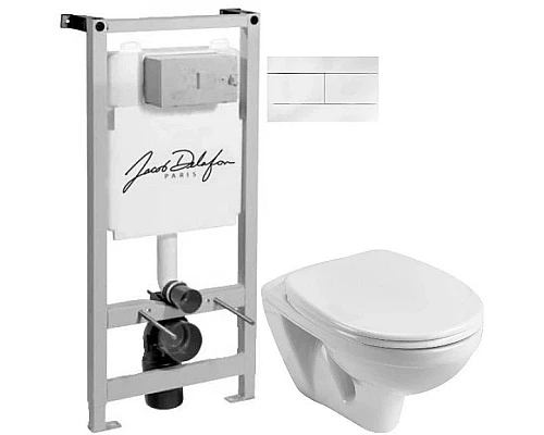 Приобрести Комплект подвесной унитаз Santek Бореаль 1.WH30.1.977 + система инсталляции Jacob Delafon E5504-NF + E4316-00 в магазине сантехники Santeh-Crystal.ru
