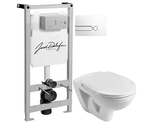 Купить Комплект подвесной унитаз Santek Бореаль 1.WH30.2.205 + система инсталляции Jacob Delafon E5504-NF + E4326-00 в магазине сантехники Santeh-Crystal.ru