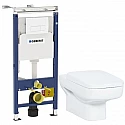 Комплект подвесной унитаз Creavit Sphinx SP320-11CB00E-0000 + KC1803.01.0000E + система инсталляции Geberit 458.125.11.1