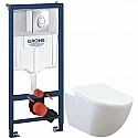 Комплект подвесной унитаз Creavit Free FE320-11CB00E-0000 + KC0903.02.0000E + система инсталляции Grohe 38721001