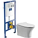 Приобрести Комплект подвесной унитаз Orange C01-100W + система инсталляции Villeroy & Boch 92246100 в магазине сантехники Santeh-Crystal.ru
