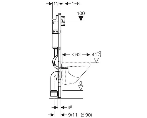 Купить Комплект подвесной унитаз BelBagno Amanda BB051CHR + BB051SC + система инсталляции Geberit 458.125.21.1 в магазине сантехники Santeh-Crystal.ru