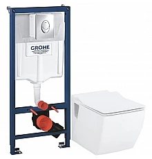 Комплект подвесной унитаз Creavit Trend TP324-11CB00E-0000 + KC2303.01.0000E + система инсталляции Grohe 38721001
