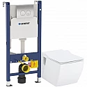 Комплект подвесной унитаз Creavit Trend TP324-11CB00E-0000 + KC2303.01.0000E + система инсталляции Geberit 458.124.21.1