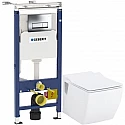 Комплект подвесной унитаз Creavit Trend TP324-11CB00E-0000 + KC2303.01.0000E + система инсталляции Geberit 458.125.21.1