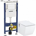 Комплект подвесной унитаз Creavit Trend TP324-11CB00E-0000 + KC2303.01.0000E + система инсталляции Geberit 458.125.11.1