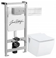 Комплект подвесной унитаз Creavit Trend TP324-11CB00E-0000 + KC2303.01.0000E + система инсталляции Jacob Delafon E5504-NF + E4316-00