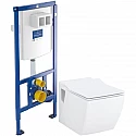 Комплект подвесной унитаз Creavit Trend TP324-11CB00E-0000 + KC2303.01.0000E + система инсталляции Villeroy & Boch 92246100