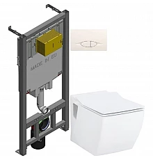 Комплект подвесной унитаз Creavit Trend TP324-11CB00E-0000 + KC2303.01.0000E + система инсталляции Jacob Delafon E29025-NF + E29026-01R